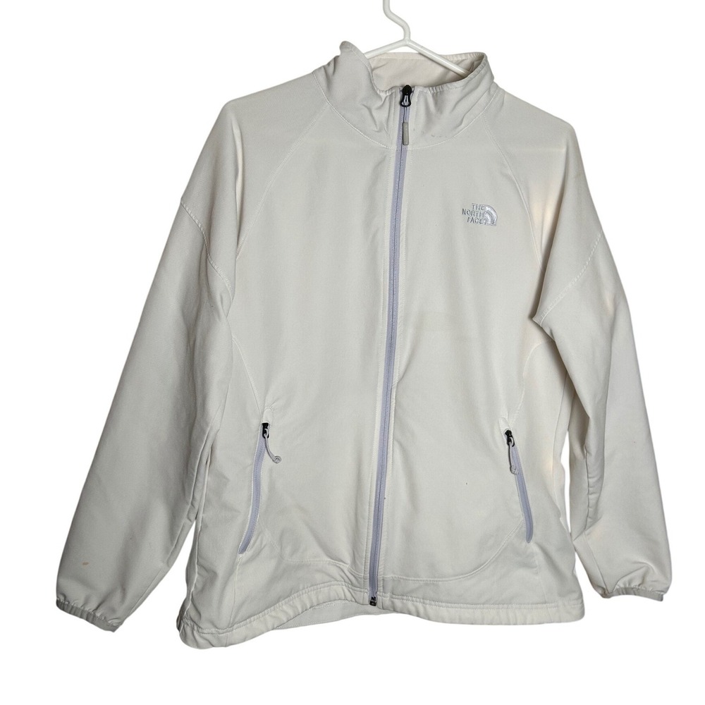 The North Face Apex WindWall Softshell Jacket Womens L Lavender White *READ